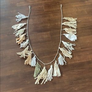 Urban Outfitters lace tassel garland